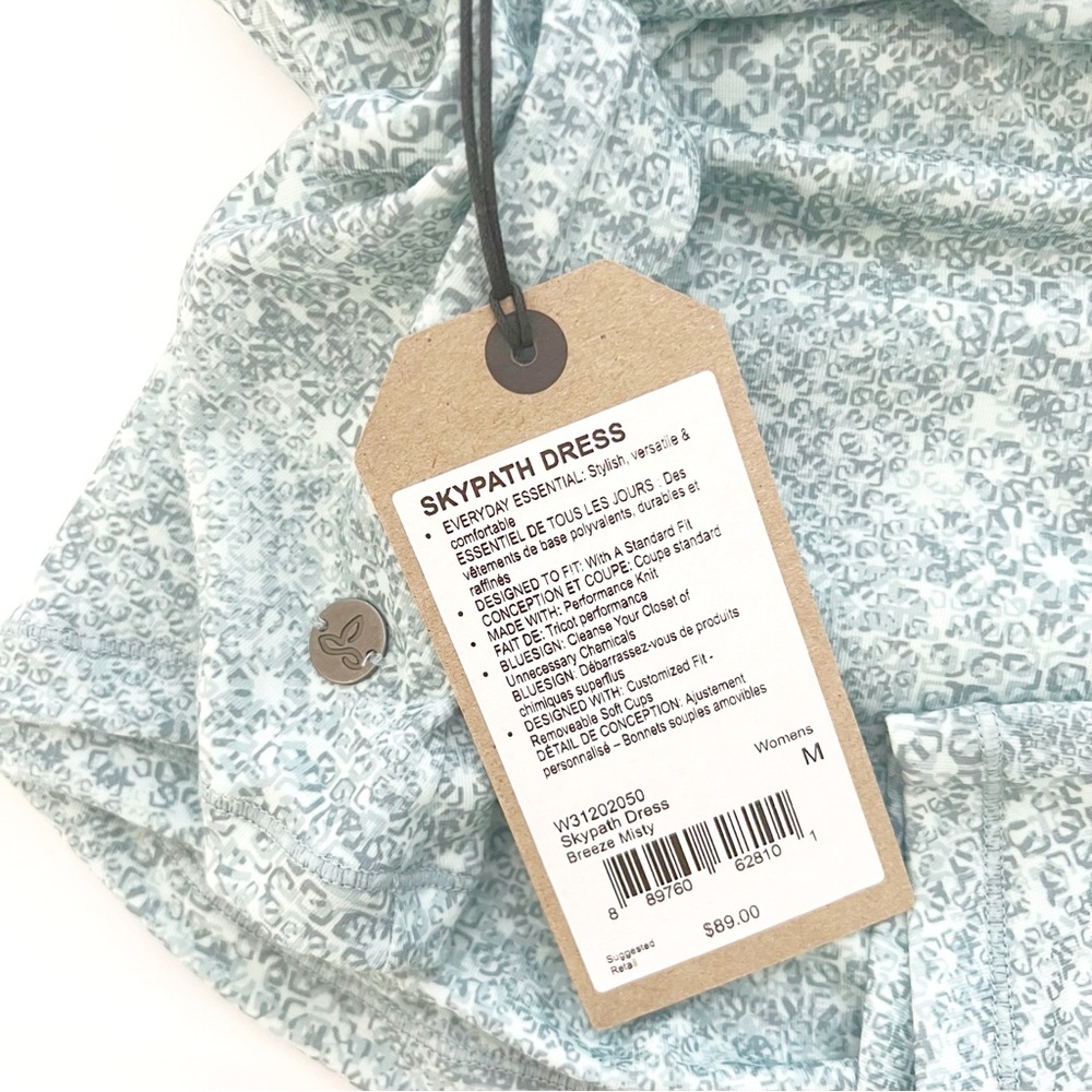 🤍PRANA Skypath Dress Sky Blue Green Halter cut out Backless Sundress - Picture 8 of 12